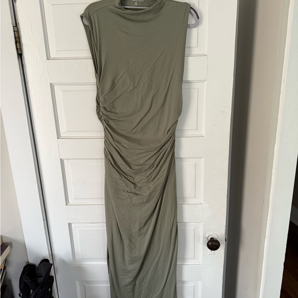 Abercrombie Olive Green Sleeveless Maxi Dress